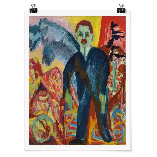 Moderne Poster Ernst Ludwig Kirchner - Der Krankenwärter