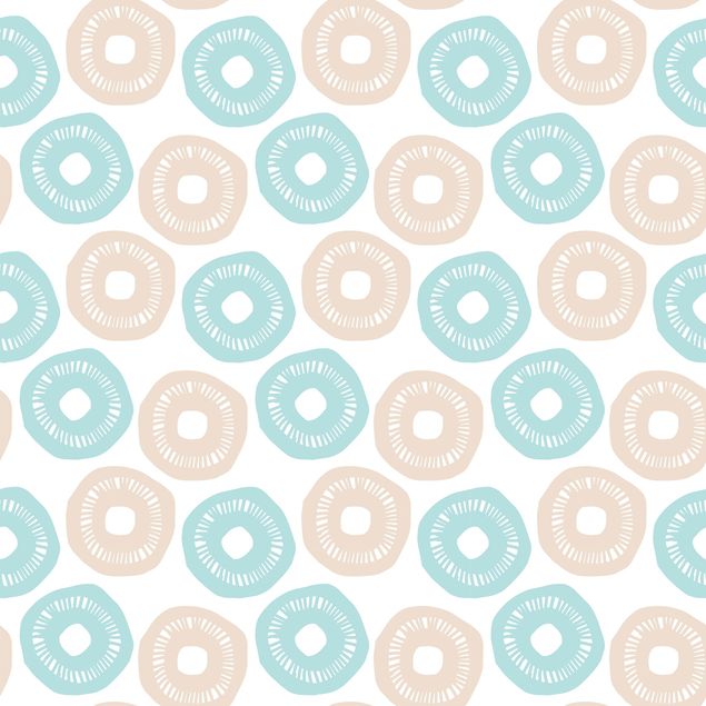 Pattern Design Modernes Pastell Muster hellblau rose