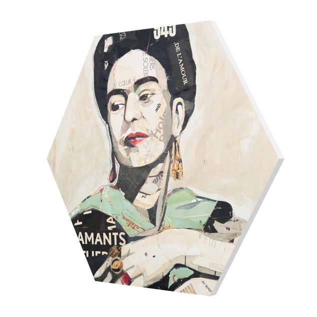 Hexagon Bild Forex - Frida Kahlo - Collage No.4