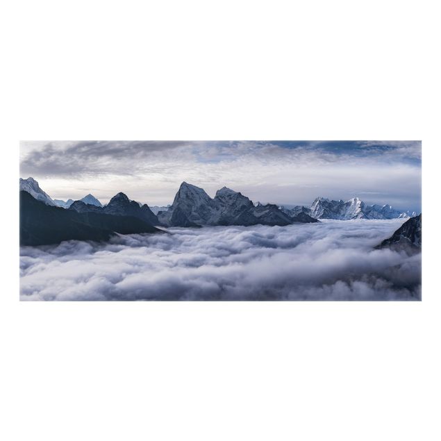 Spritzschutz Küche Wolkenmeer im Himalaya