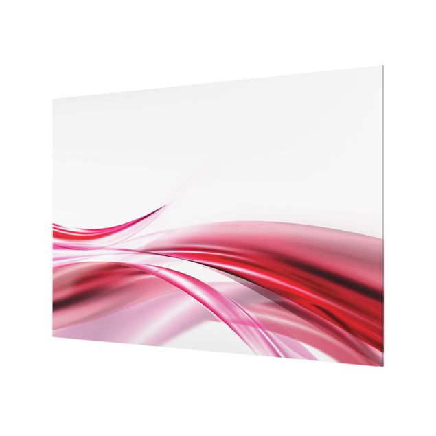Glas Spritzschutz - Pink Dust - Querformat - 4:3