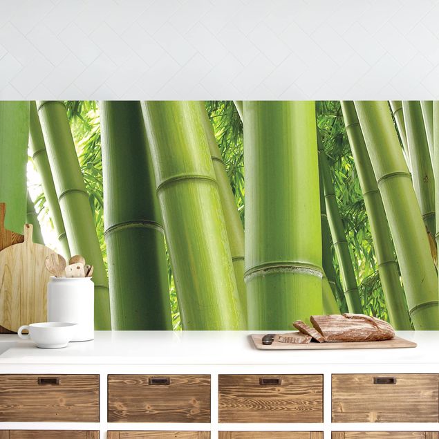 Platte Küchenrückwand Bamboo Trees