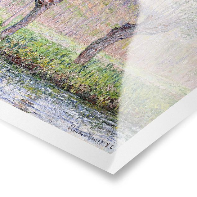 Poster Claude Monet - Weidenbäume Frühling
