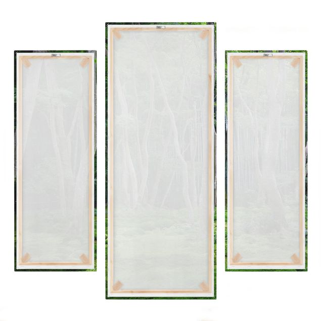 Leinwandbild 3-teilig - Japanischer Wald - Galerie Triptychon