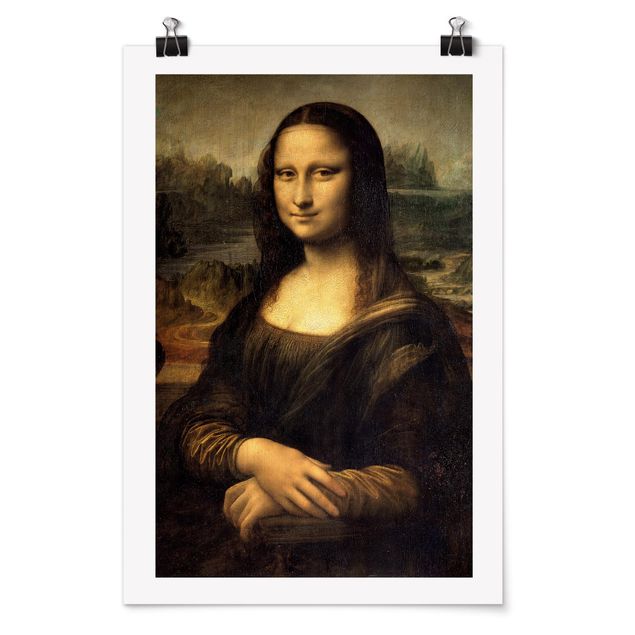 Moderne Poster Leonardo da Vinci - Mona Lisa