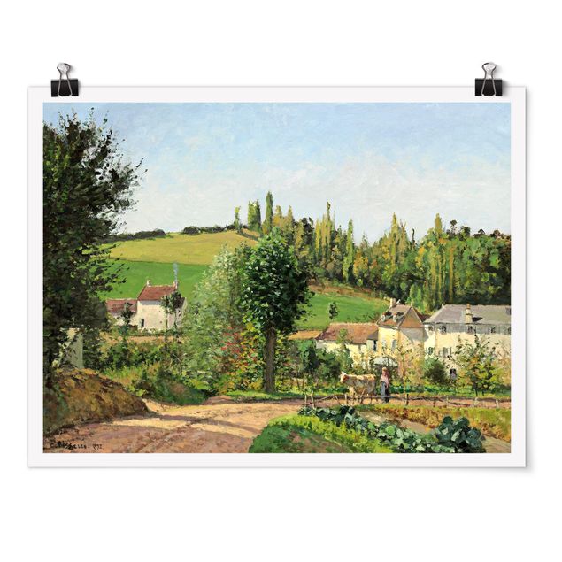 Landschaft Poster kaufen Camille Pissarro - Kleines Dorf