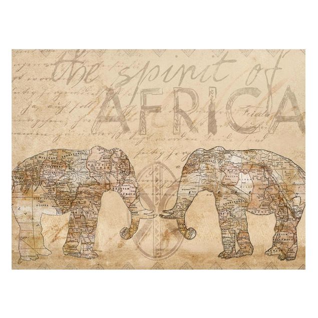schöne Bilder Vintage Collage - Spirit of Africa
