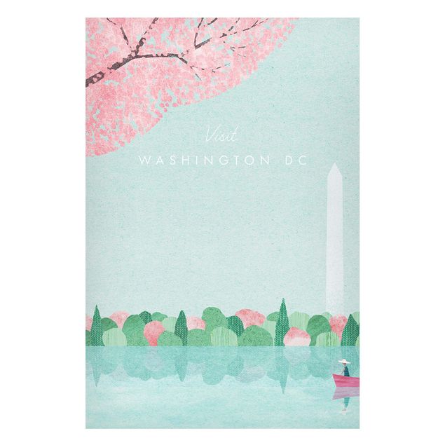 Magnettafel - Reiseposter - Washington DC - Hochformat 2:3