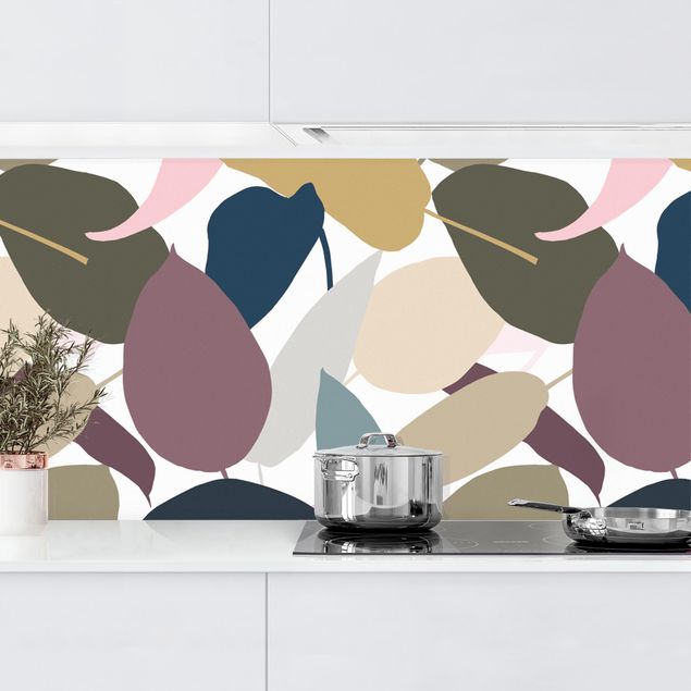 Platte Küchenrückwand Modern Tropical Muster