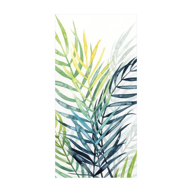 teppich mit blumenmuster Tropisches Blattwerk - Palme