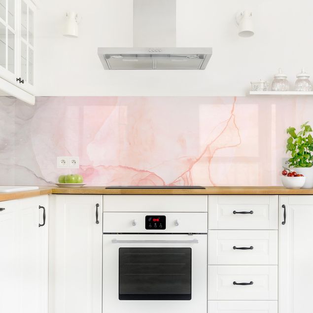 Küchenrückwand selbstklebend Spiel der Farben Pastell Zuckerwatte