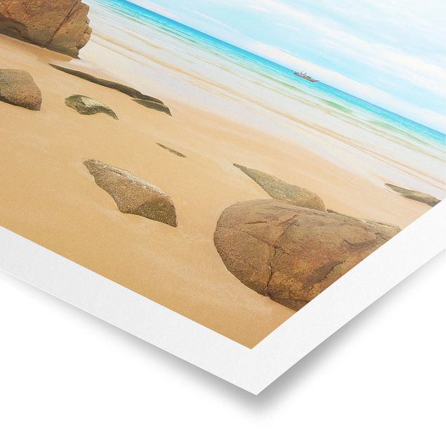 Poster - The Beach - Quadrat 1:1