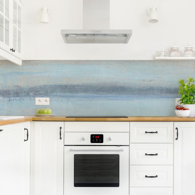 Küchenrückwand - Horizont über Blau I