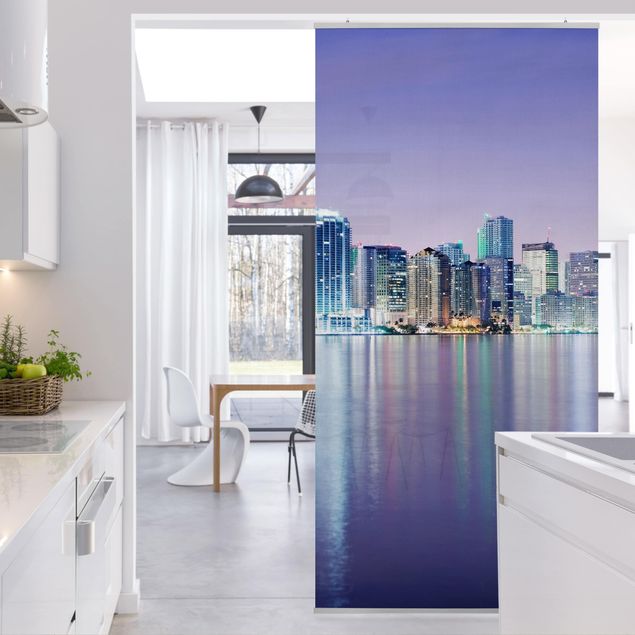 Raumteiler - Purple Miami Beach 250x120cm