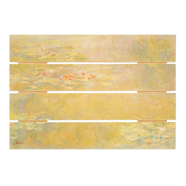 Holzbild - Claude Monet - Seerosenteich - Querformat 2:3