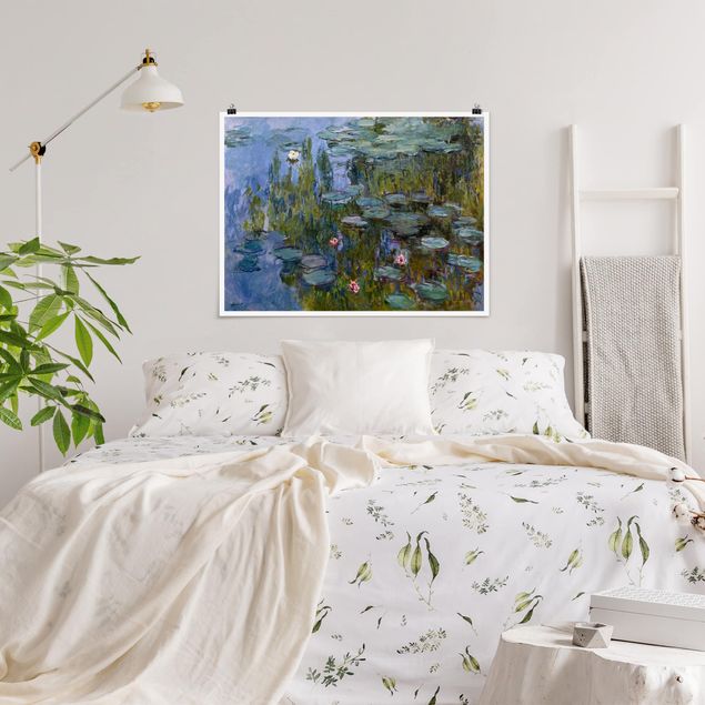 Poster mit Blumen Claude Monet - Seerosen (Nympheas)
