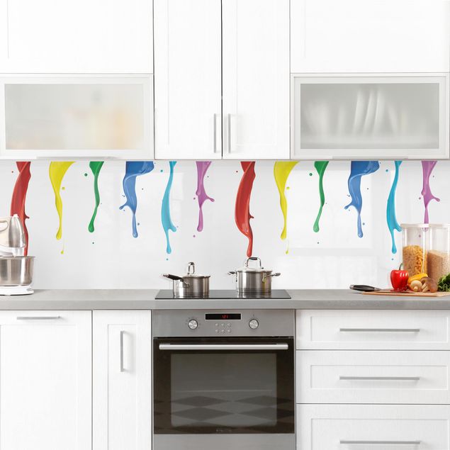 Küche Wandpaneel Farbspritzer I