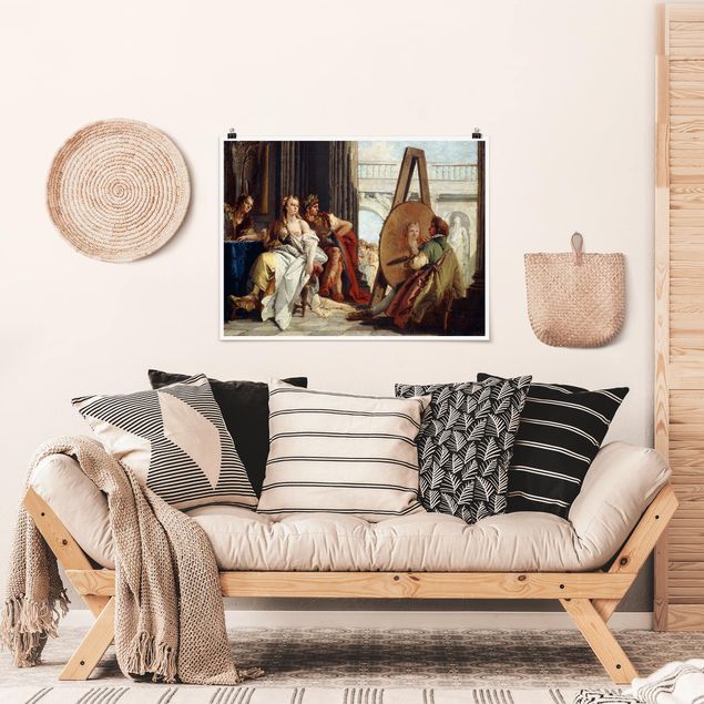 Moderne Poster Giovanni Battista Tiepolo - Alexander der Große