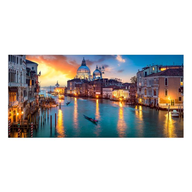 Magnettafel - Sunset in Venice - Panorama Querformat