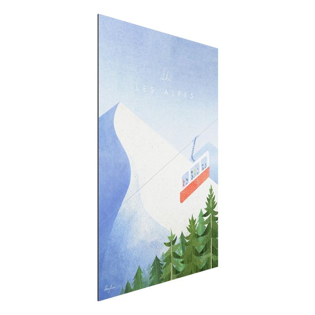 Henry Rivers Prints Reiseposter - Les Alpes