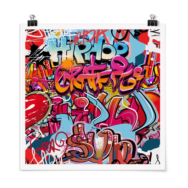 Moderne Poster HipHop Graffiti