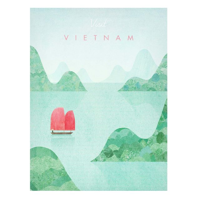 Magnettafel - Reiseposter - Vietnam - Hochformat 3:4