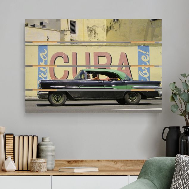 Holzbilder Syklines Show me Cuba