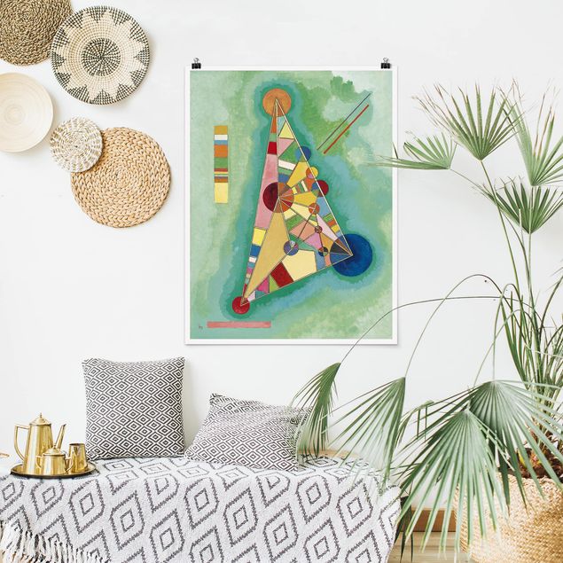 Poster abstrakte Kunst Wassily Kandinsky - Dreieck