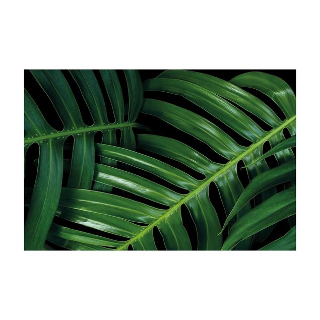 Teppich Dschungel Palmenblätter