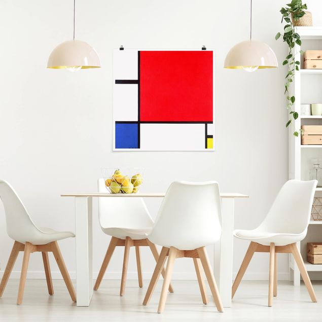 Impressionistische Gemälde Piet Mondrian - Komposition Rot Blau Gelb