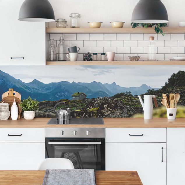 Küchenspiegel Einsame Hütte in Norwegen