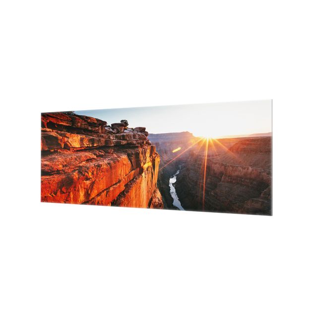 Spritzschutz - Sonne im Grand Canyon - Panorama 5:2