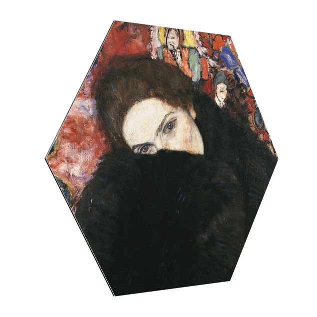 schöne Bilder Gustav Klimt - Dame mit Muff