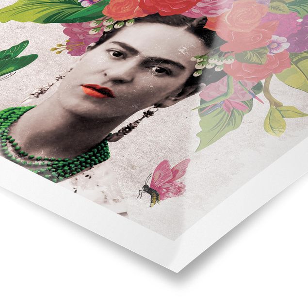 Poster kaufen Frida Kahlo - Blumenportrait