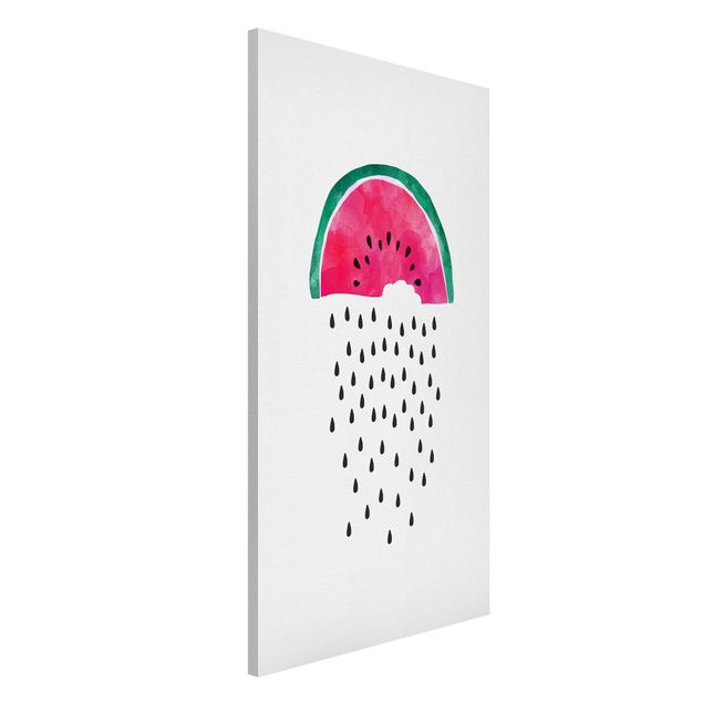 Magnettafel - Wassermelonen Regen - Hochformat 3:4