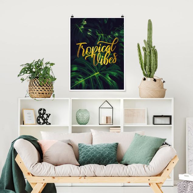 Poster - Dschungel - Tropical Vibes - Hochformat 4:3
