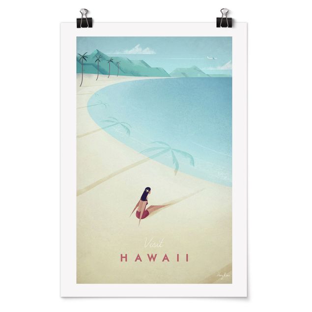 Henry Rivers Poster Reiseposter - Hawaii
