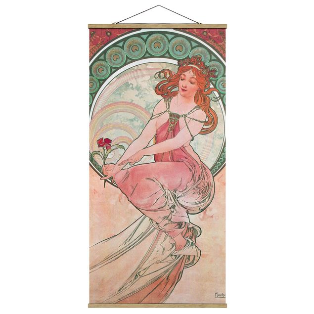 Wandbilder Alfons Mucha - Vier Künste - Die Malerei