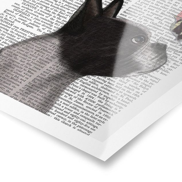 Poster kaufen Tierlektüre - Terrier mit Eis
