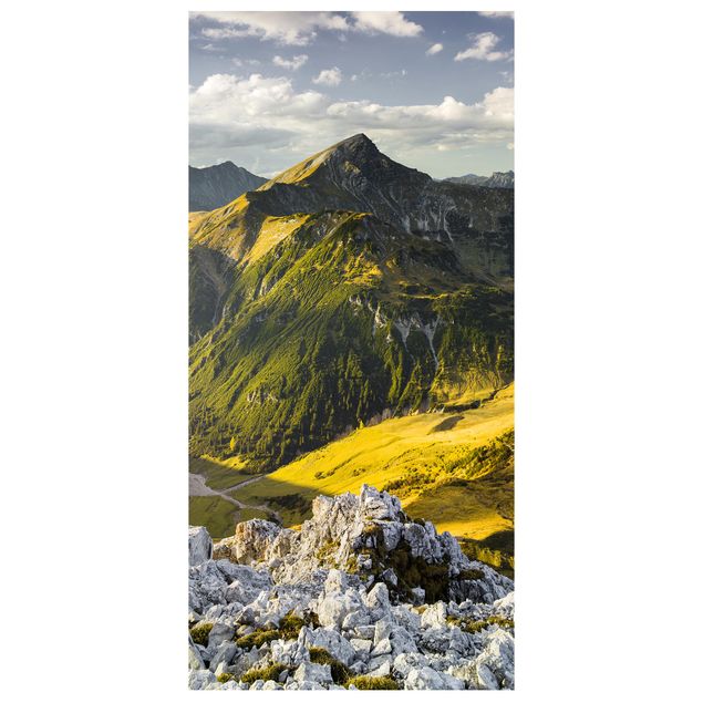 Raumteiler - Berge und Tal der Lechtaler Alpen in Tirol 250x120cm