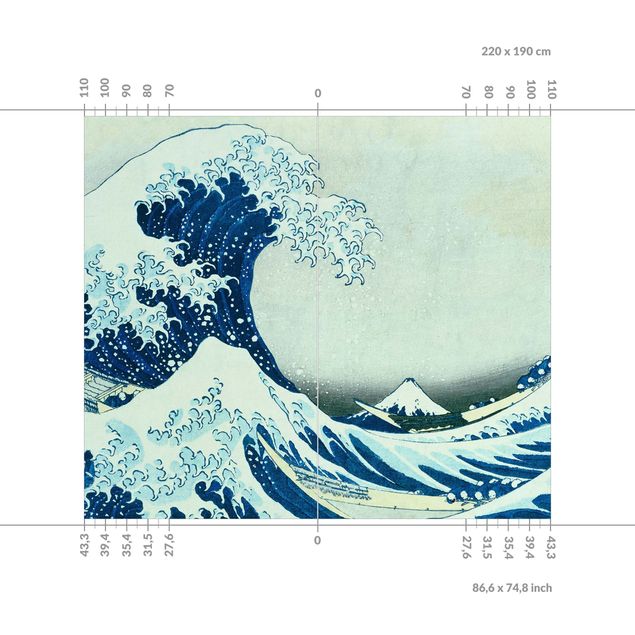 Duschrückwand - Katsushika Hokusai - Die grosse Welle von Kanagawa