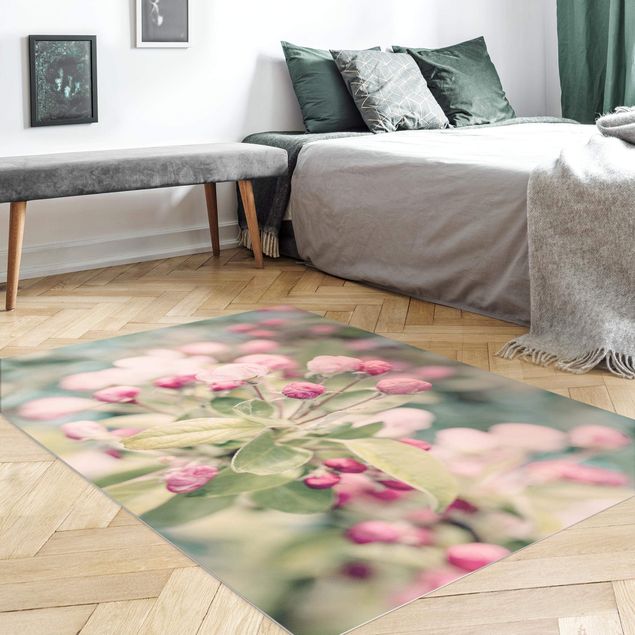 Moderne Teppiche Apfelblüte Bokeh rosa