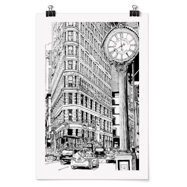 Wandbilder City Study - Flatiron Building