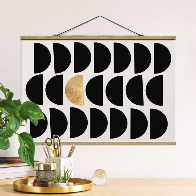Kubistika Poster Geometrischer Halbkreis II