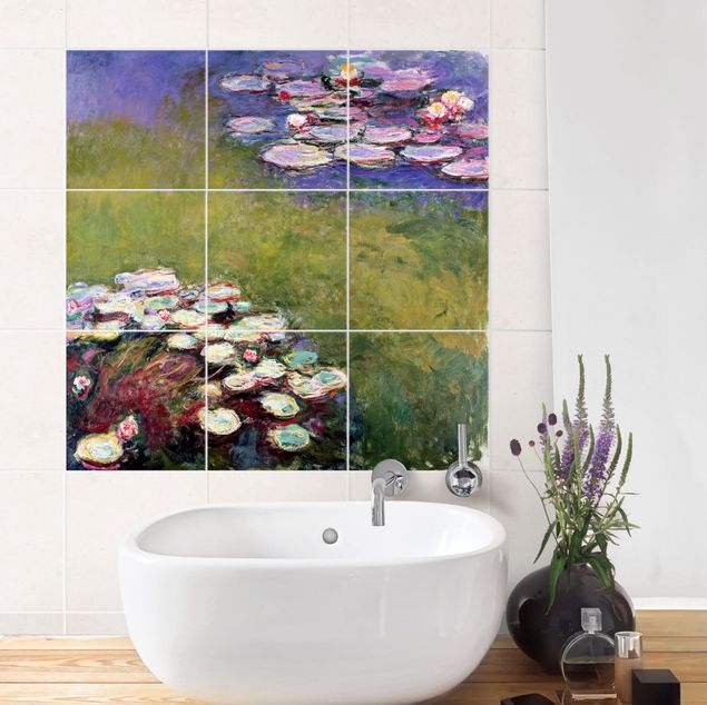 Fliesenbilder Natur Claude Monet - Seerosen