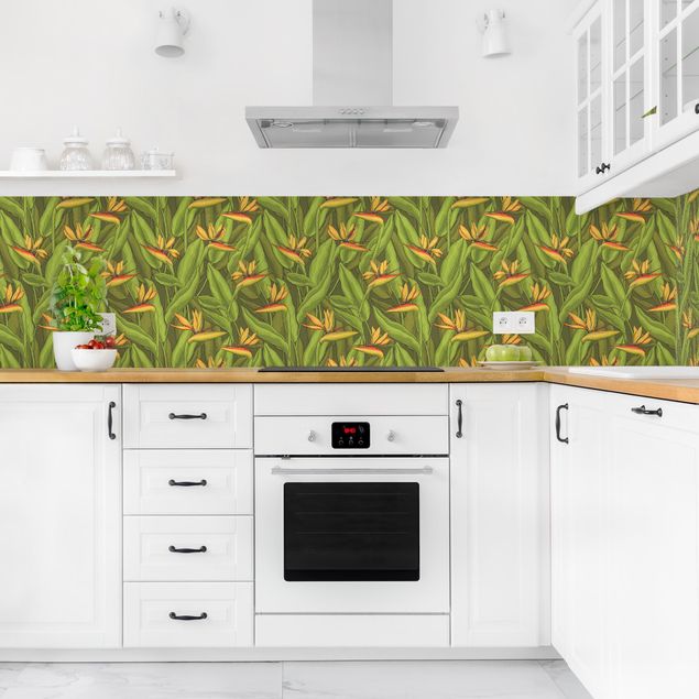 Küchenspiegel Paradiesvogelblume