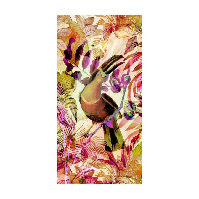 Teppich Blumen Bunte Collage - Tukan