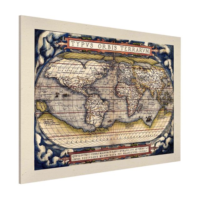 Weltkarte Tafel Historische Weltkarte Typus Orbis Terrarum