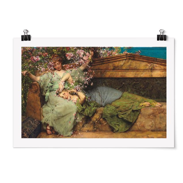 schöne Bilder Sir Lawrence Alma-Tadema - Im Rosengarten
