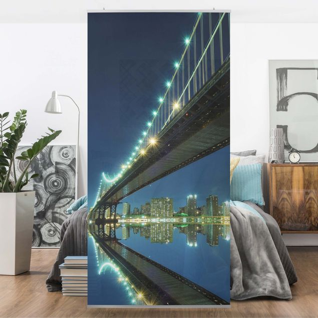 Raumteiler Skylines Abstract Manhattan Bridge